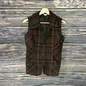 Christopher and Banks Plaid Vest